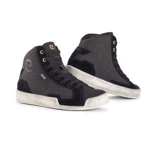 ELEVEIT - ANTIBES WP CANVAS LADY - Scarpe Moto Impermeabili - Nero