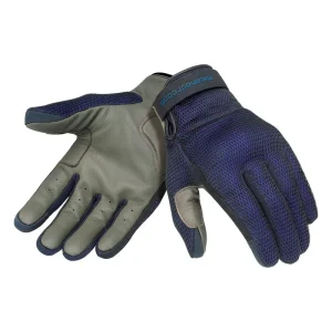 TUCANO URBANO - EDEN MESH - Guanti Estivi Nero Blu in Pelle