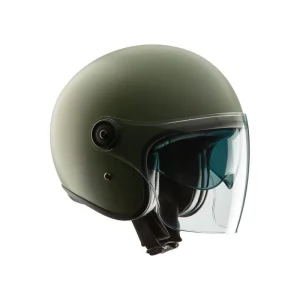 TUCANO URBANO - EL'FAST - Casco Jet Verde Airborne Opaco Fiberglass