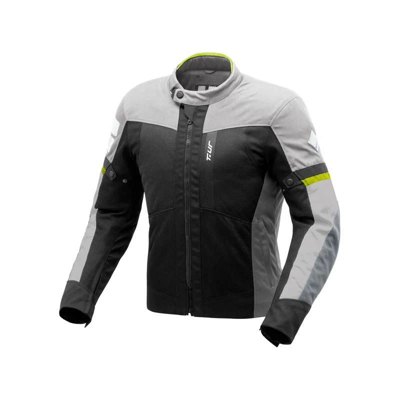 T.UR - ETNA HYDROSCUD® Giacca Moto Estiva Nero-Grigio Chiaro - immagine 2