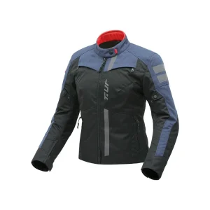 T.UR - Tasmania Hydroscud Lady - Giacca Moto Invernale Blu-Nero
