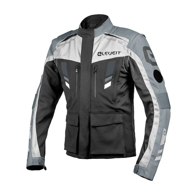 ELEVEIT MOTOBOOTS - MUD MAXI JACKET - Giacca Moto Nero Grigio - immagine 2