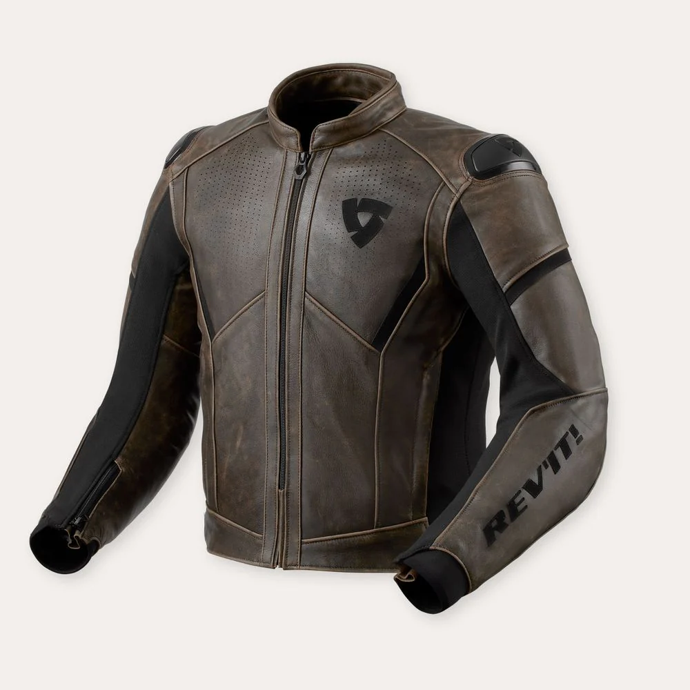 Giacca Moto Vintage Sportiva con Protezioni REV'IT! Parallax - immagine 2