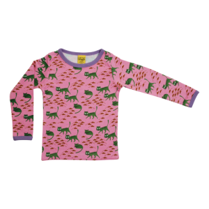 Maglietta manica lunga rosa Gatti Cats