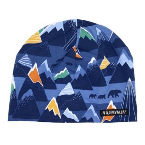 Cappello in cotone Montagne blu