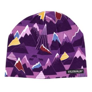 Cappello in cotone Montagne viola