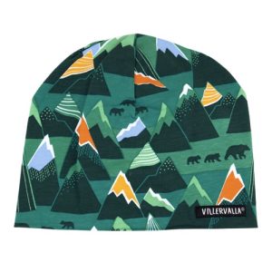 Cappello in cotone Montagne verde