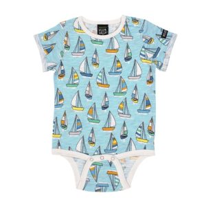 Body manica corta Barca a vela