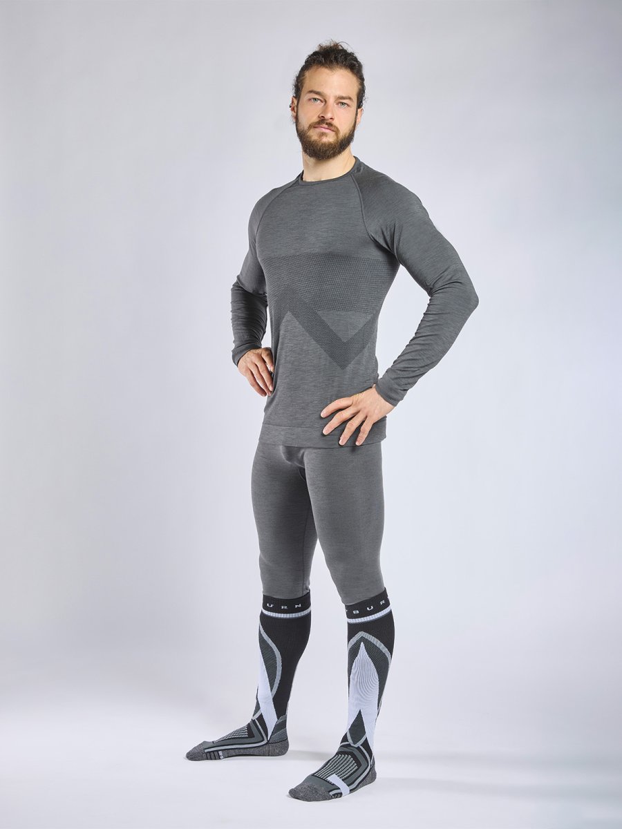 Calza knee-high compressione media sci merino/polipropilene | TOUCH 1579 - immagine 3