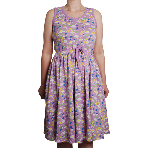 Abito smanicato da donna Fiori verde Summer Days - immagine 3