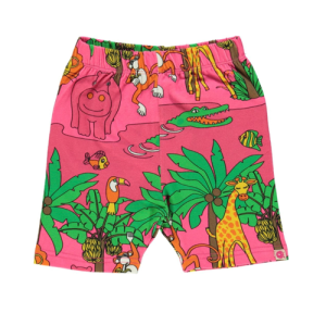 Pantaloncini Animali della giungla ROSA