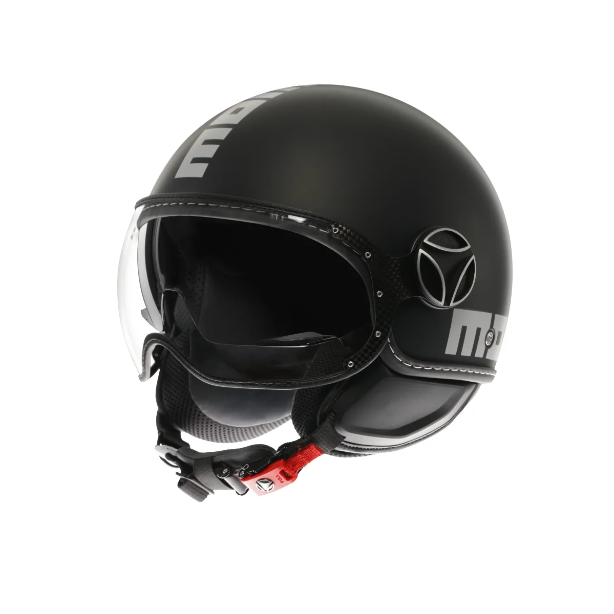 Casco Moto Jet FGTR EVO Nero Opaco / Argento con doppia visiera E2206 - immagine 2