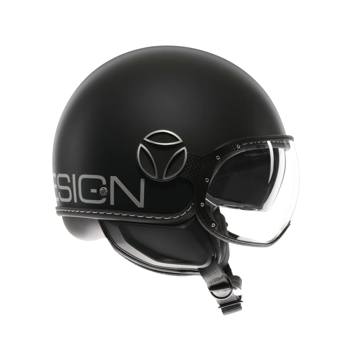 Casco Moto Jet FGTR EVO Nero Opaco / Argento con doppia visiera E2206 - immagine 4