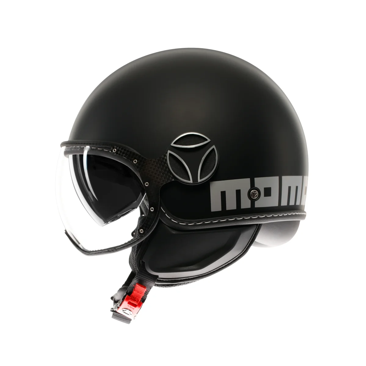 Casco Moto Jet FGTR EVO Nero Opaco / Argento con doppia visiera E2206 - immagine 5