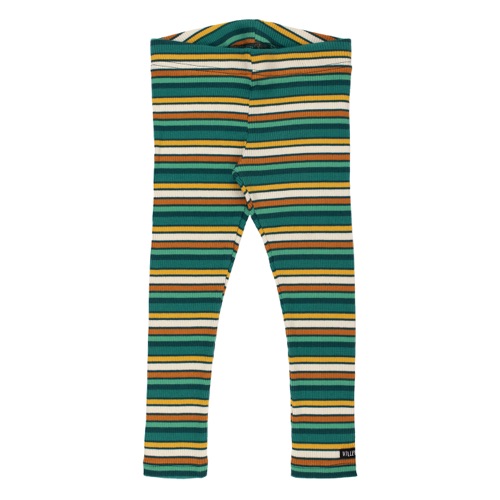 Leggings rib righe verdi Cypress