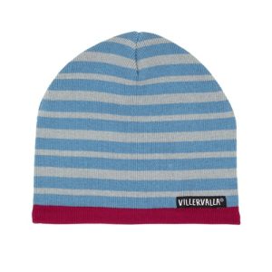 Berretto pile a righe azzurro Sky/grigio Fossil ***ULTIMA TAGLIA 1-2 ANNI***