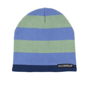 Berretto pile a righe verdi Sage / azzurre Nautic