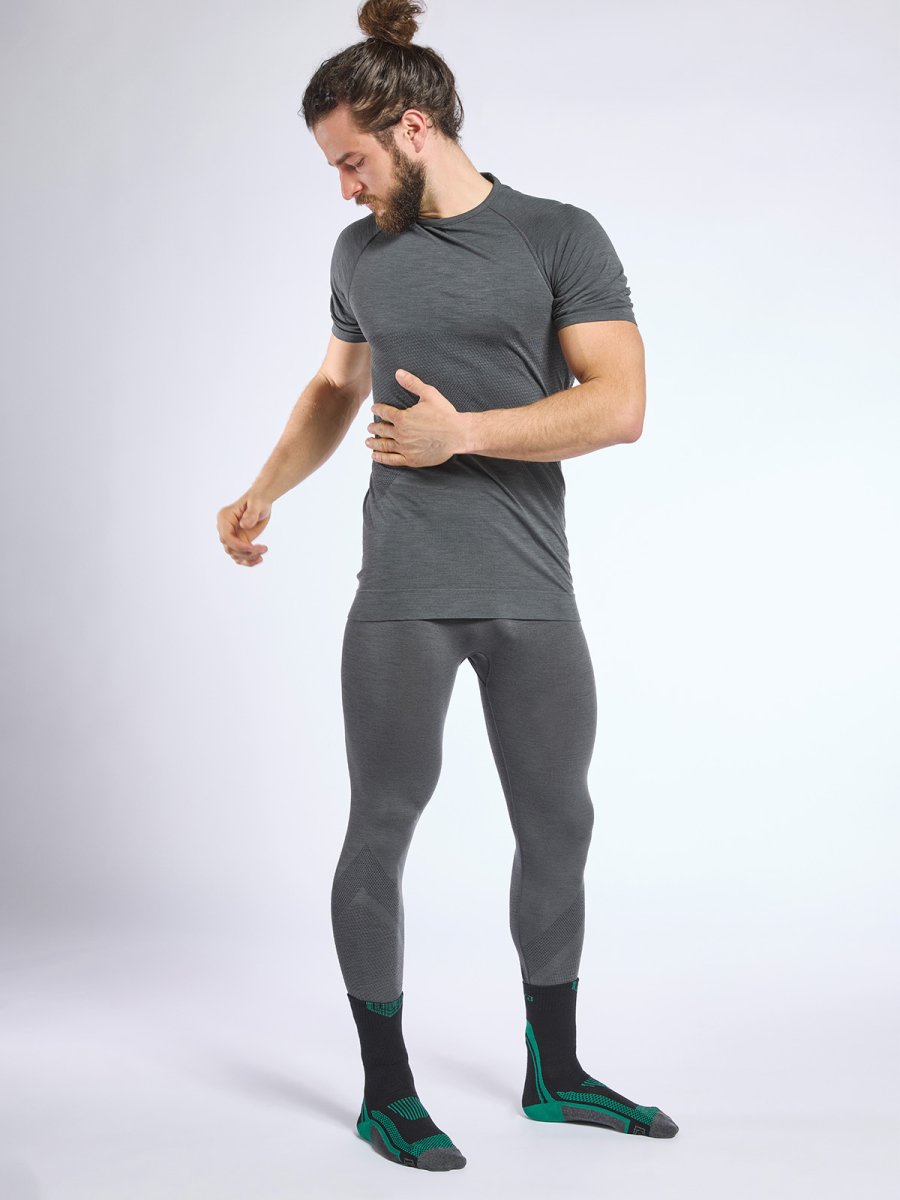 Pantalone lungo base layer uomo 62% lana merino | SWOOSH 5335 - immagine 3