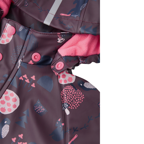 Giacca da pioggia foderata in pile Bosco viola - immagine 4