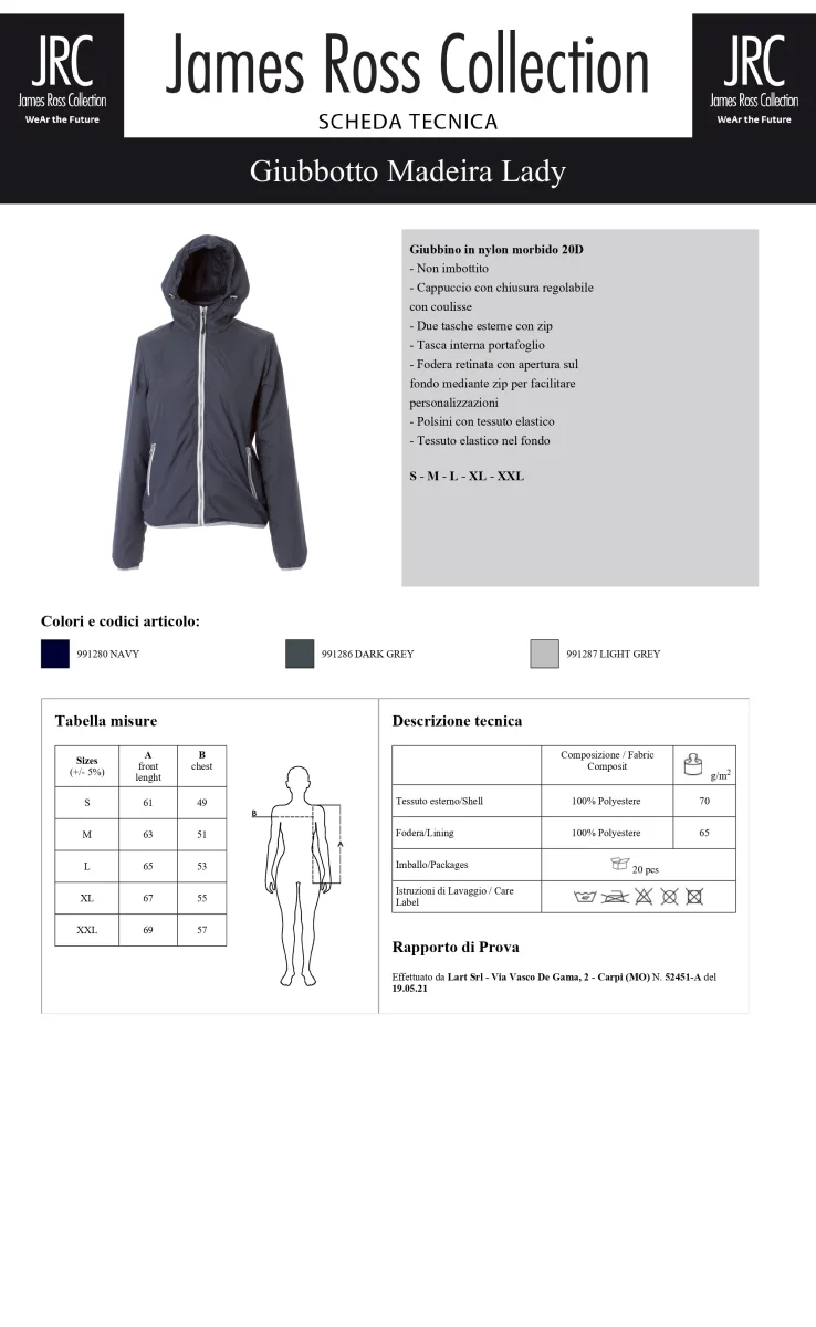 GIUBBINO LEGGERO JRC MADEIRA LADY DONNA - immagine 6