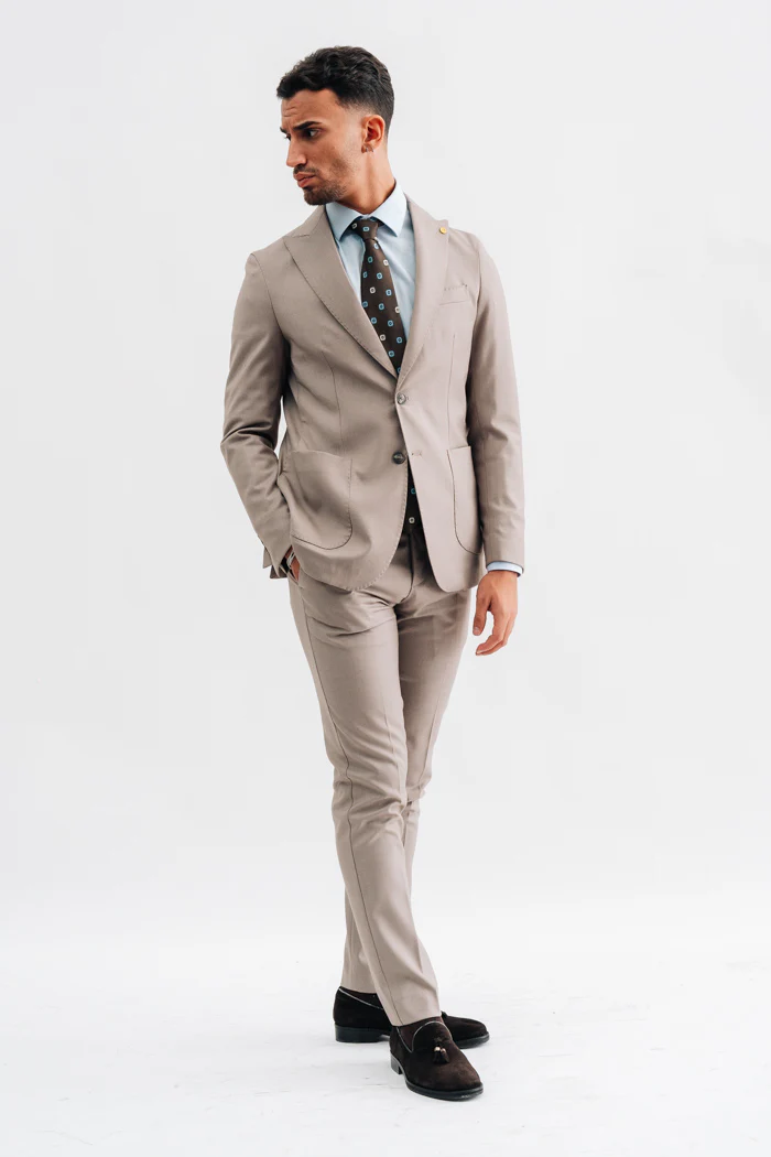 ABITO POLIVISCOSA TINTA UNITA SFODERATO