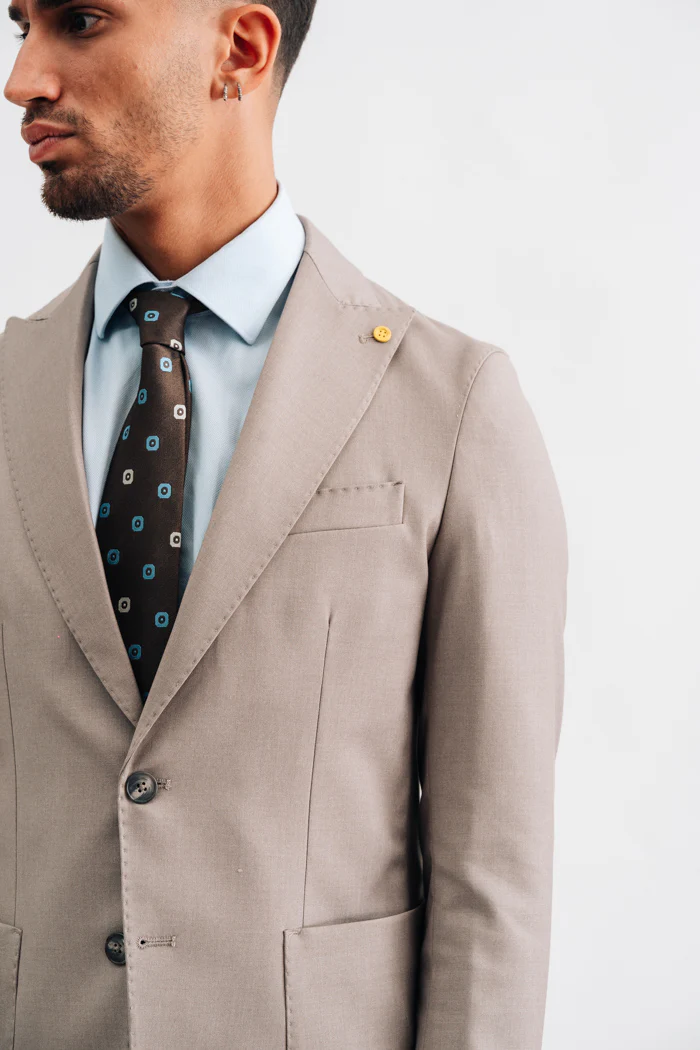 ABITO POLIVISCOSA TINTA UNITA SFODERATO - immagine 4