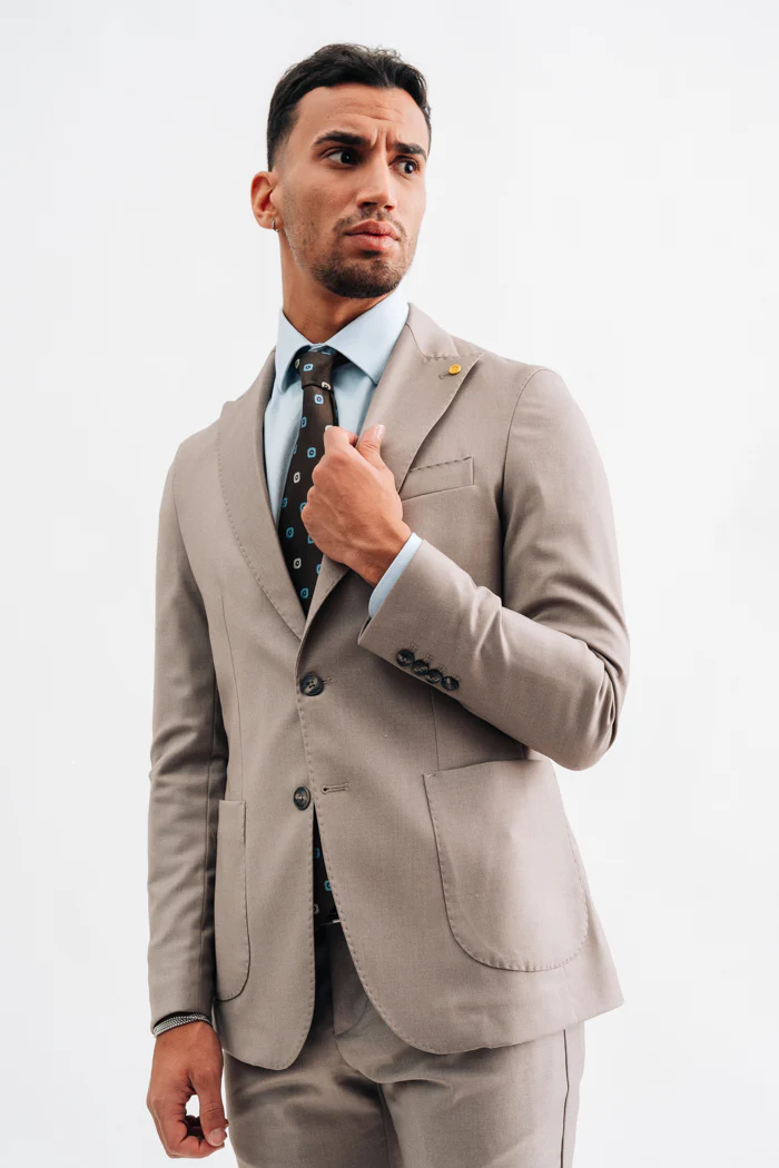 ABITO POLIVISCOSA TINTA UNITA SFODERATO - immagine 5