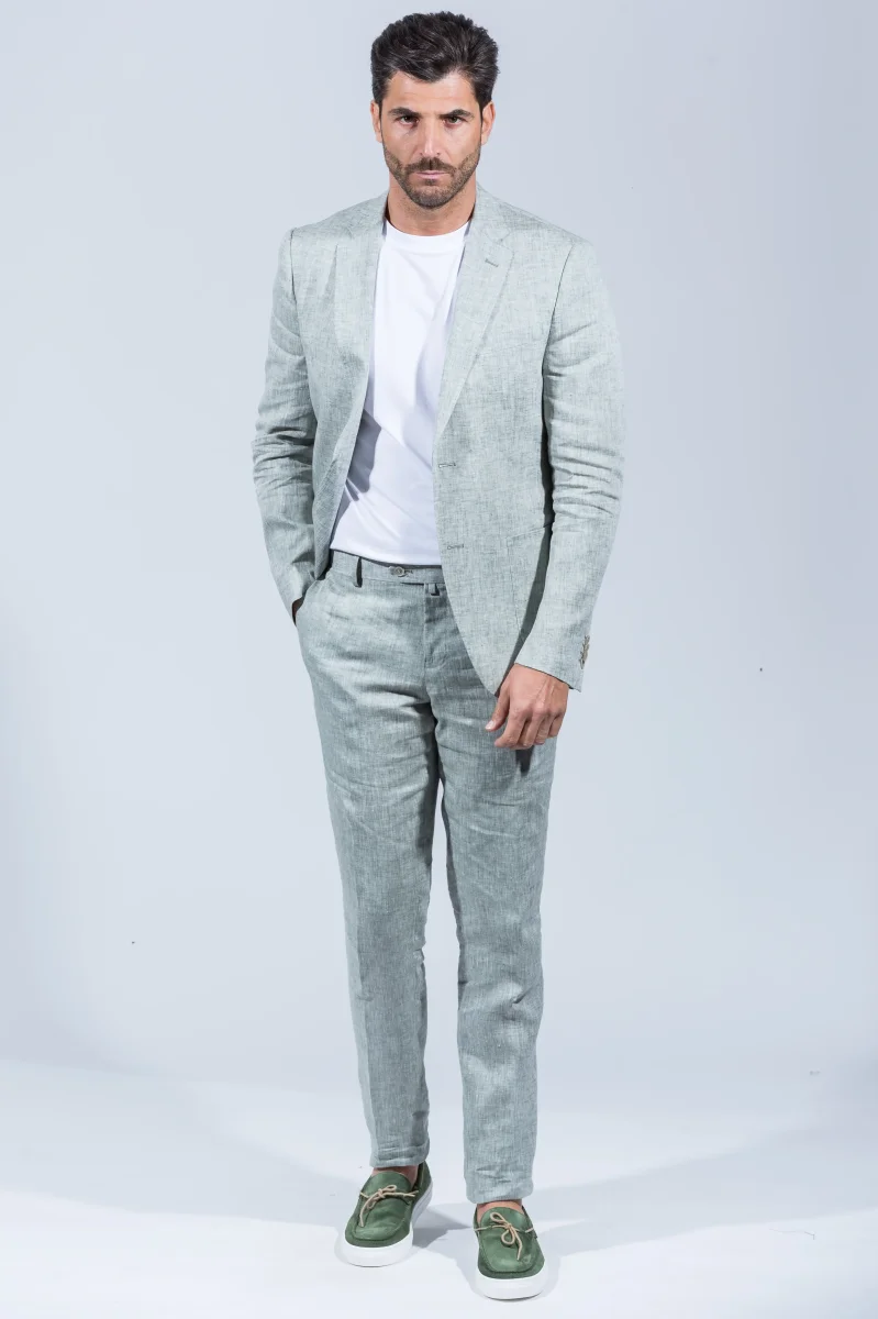 ABITO 100% LINO DROP7 - immagine 3