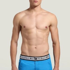 BIKKEMBERGS boxer mare da uomo tape azzurro BLUE
