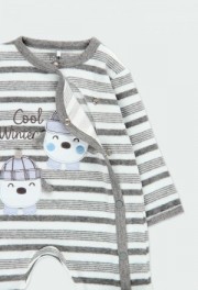 BOBOLI Tutina ciniglia a righe per neonati 103059 LISTATO - immagine 8