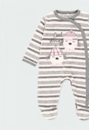 BOBOLI Tutina ciniglia a righe per neonati 103059 LISTATO - immagine 3