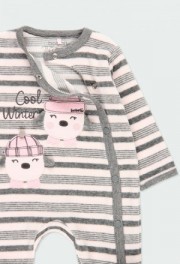 BOBOLI Tutina ciniglia a righe per neonati 103059 LISTATO - immagine 4