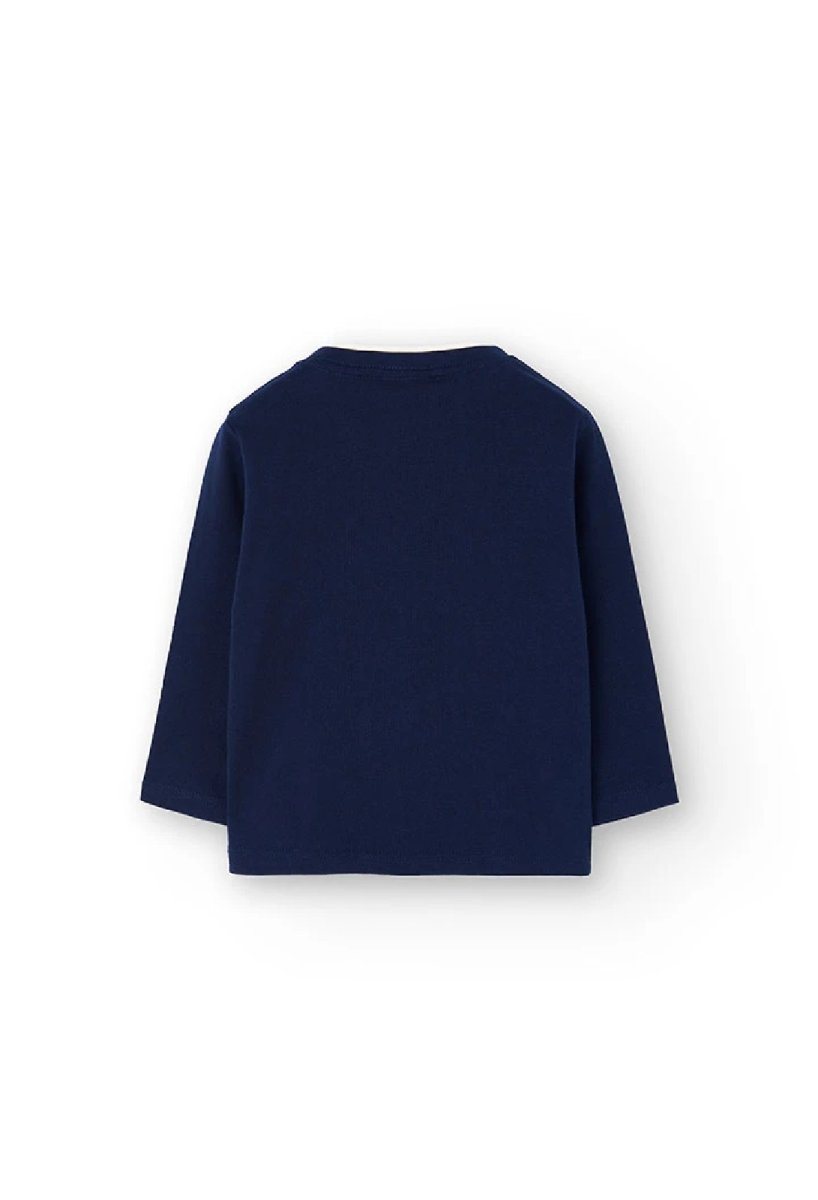 BOBOLI Maglietta bambino in maglia blu navy con pinguini MARINAIO - immagine 5