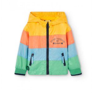 BOBOLI giubbotto antivento con cappuccio, multicolor 316123 limone