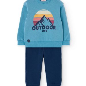 BOBOLI Completo bambino felpa paesaggio montuoso verde LAGO