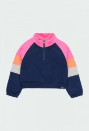 BOBOLI Felpa felpata con strisce per ragazza 403153 MARINAIO