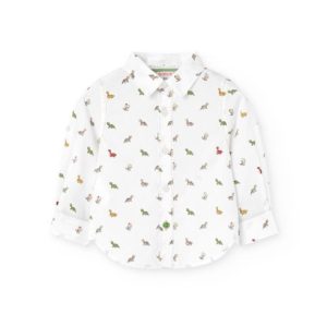 BOBOLI camicia in cotone popelin bimbo 711144 STAMPATO