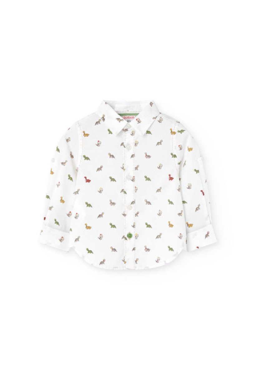 BOBOLI camicia in cotone popelin bimbo 711144 STAMPATO