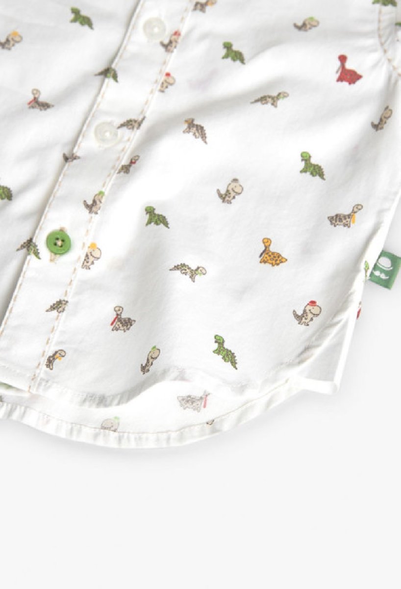 BOBOLI camicia in cotone popelin bimbo 711144 STAMPATO - immagine 3