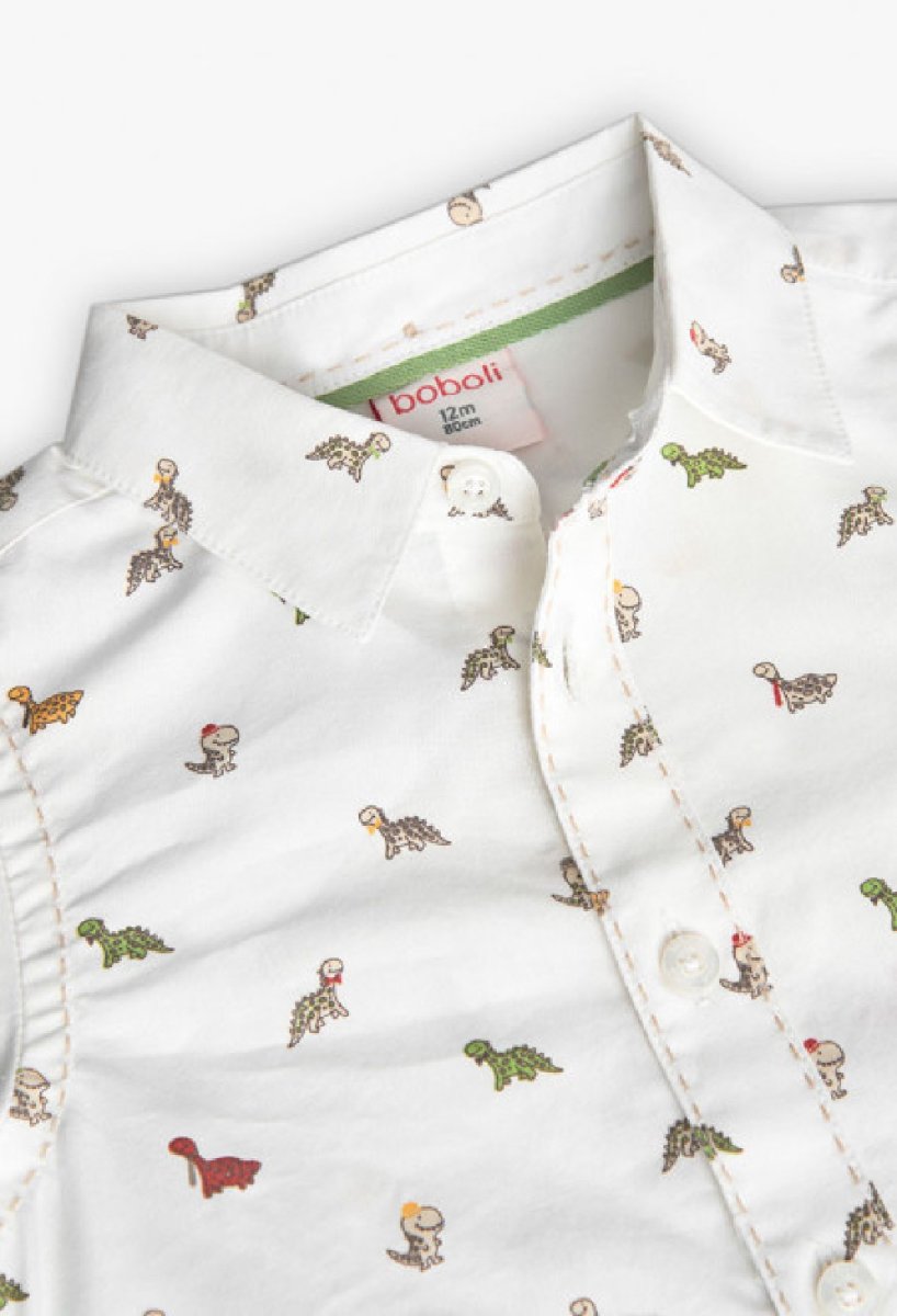 BOBOLI camicia in cotone popelin bimbo 711144 STAMPATO - immagine 4