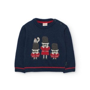 BOBOLI Maglia bambino blu navy guardie london 712190 MARINAIO