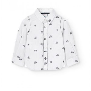 BOBOLI camicia popelin fantasia bici 716396 stampato