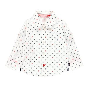 BOBOLI Camicia popelin fantasia per bimbo stampato