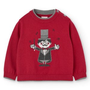 BOBOLI Maglione in maglia per neonato 719322 scarlato