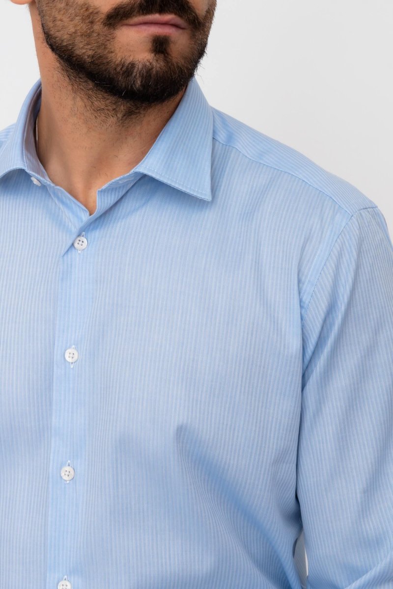 CAMICIA BRILLANTINE 100 COTON-COMPACT- CON RIPRESE - immagine 6
