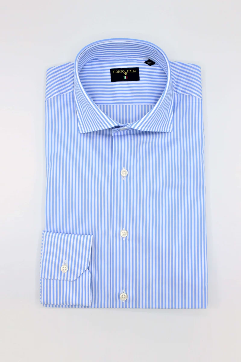 CAMICIA CENTOUNO 137-100% COTONE-CON RIPRESE - immagine 5
