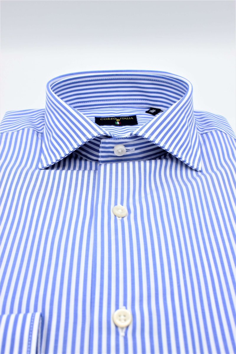 CAMICIA CENTOUNO 137-100% COTONE-CON RIPRESE - immagine 3
