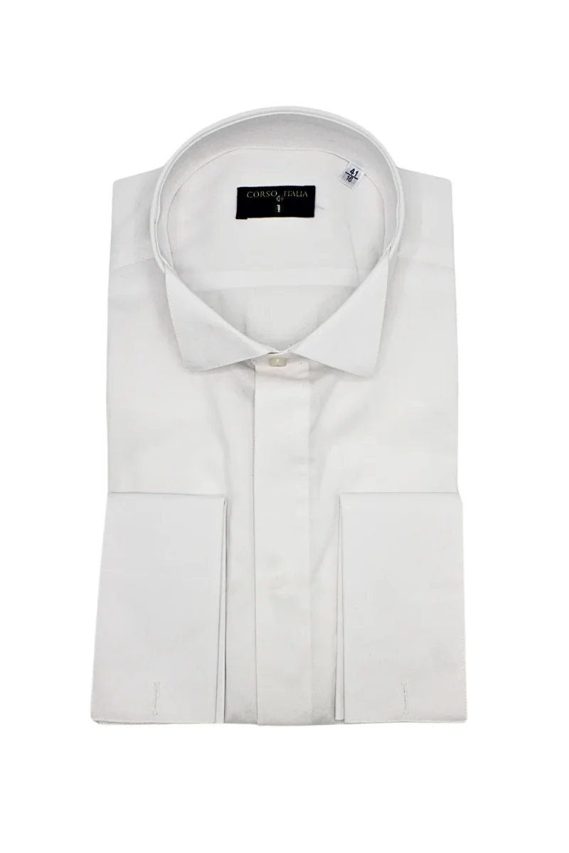 CAMICIA TWILL.100% COTONE COL.DIPLOMATICO GEMELLI - immagine 6