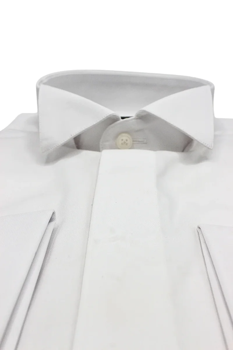 CAMICIA TWILL.100% COTONE COL.DIPLOMATICO GEMELLI - immagine 7