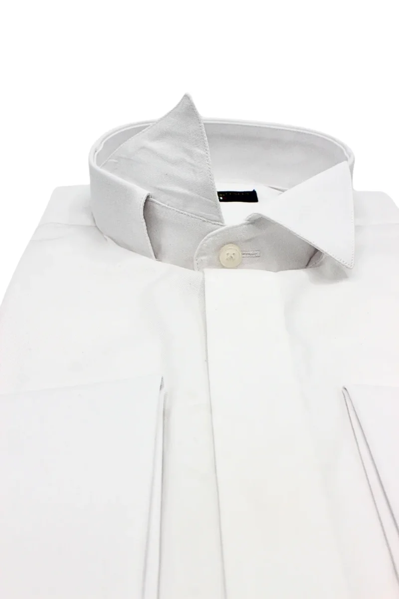 CAMICIA TWILL.100% COTONE COL.DIPLOMATICO GEMELLI - immagine 4